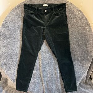 Ann Taylor Loft Dark Green Corduroy Pants